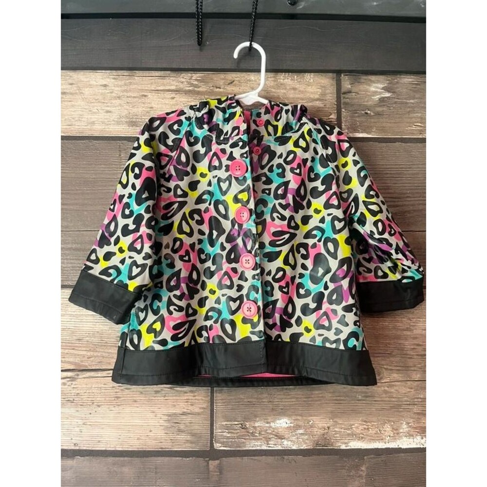 Western Chief Rainbow Cheetah Rainjacket 2T